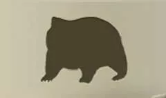 Wombat silhouette