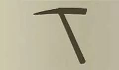 Pickaxe silhouette