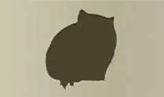 Wombat silhouette