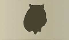 Wombat silhouette