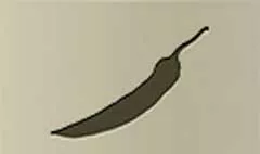 唐辛子のシルエット