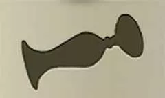 花瓶のシルエット