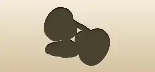砂時計のシルエット
