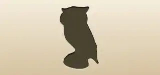 フクロウのシルエット