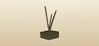 香炉のシルエット