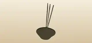 香炉のシルエット