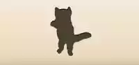 レッサーパンダのシルエット
