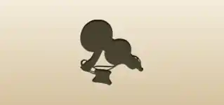 ひょうたんのシルエット