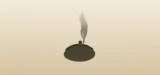香炉のシルエット