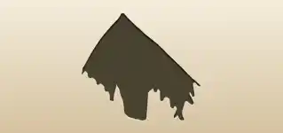 凧のシルエット
