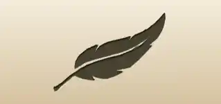 鳥の羽のシルエット