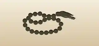 数珠のシルエット