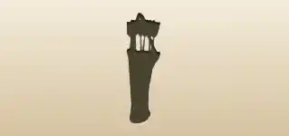 矢筒のシルエット