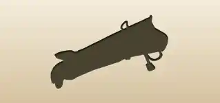 アーチェリーの手袋のシルエット