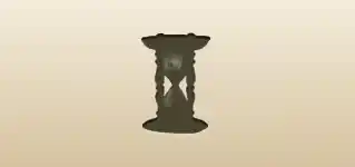 砂時計のシルエット