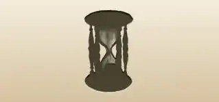 砂時計のシルエット