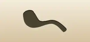喫煙パイプのシルエット