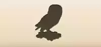 フクロウのシルエット