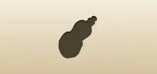 ひょうたんのシルエット