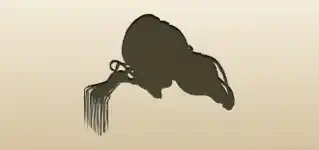 ひょうたんのシルエット