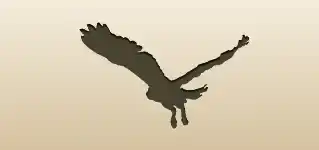 フクロウのシルエット