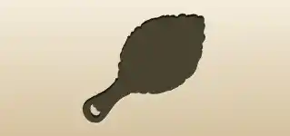 手鏡のシルエット