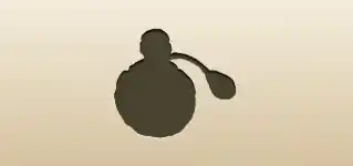 香水のシルエット