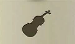 バイオリンのシルエット