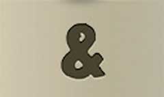 Ampersand Sign silhouette