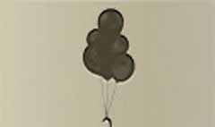Balloons silhouette