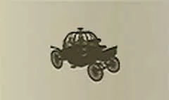 華麗な馬車のシルエット