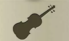 バイオリンのシルエット