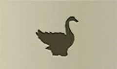 白鳥のシルエット