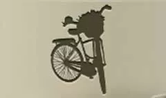 自転車のシルエット
