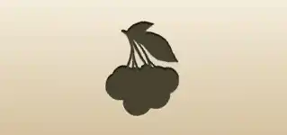 Cherries silhouette