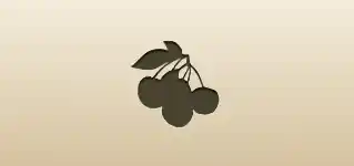 Cherries silhouette