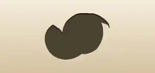 Peach silhouette