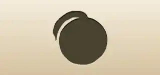 Peach silhouette