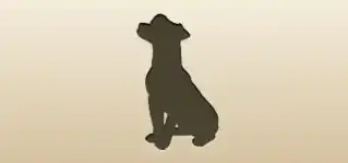 Dog silhouette
