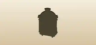 Clock silhouette