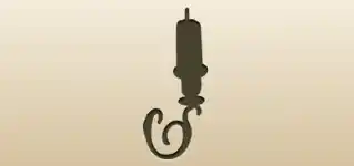 Candlestick silhouette