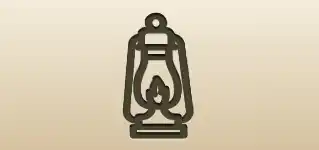 Kerosene Lamp silhouette