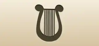 Lyre silhouette