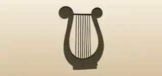 Lyre silhouette
