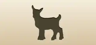 Baby Goat silhouette