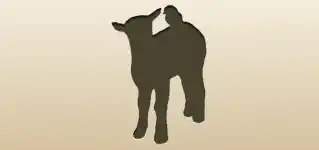 Baby Goat silhouette