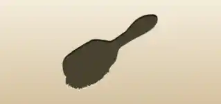 Hair Brush silhouette