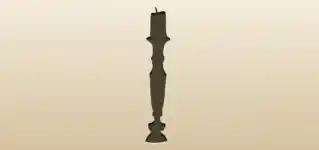 Candlestick silhouette