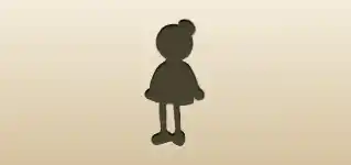 Wooden Doll silhouette