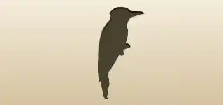 Woodpecker silhouette